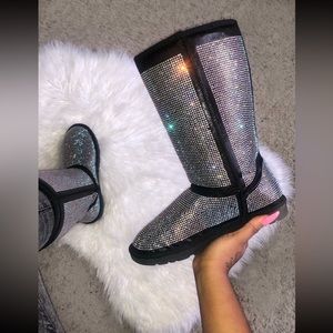 Rhinestone Winter Boots